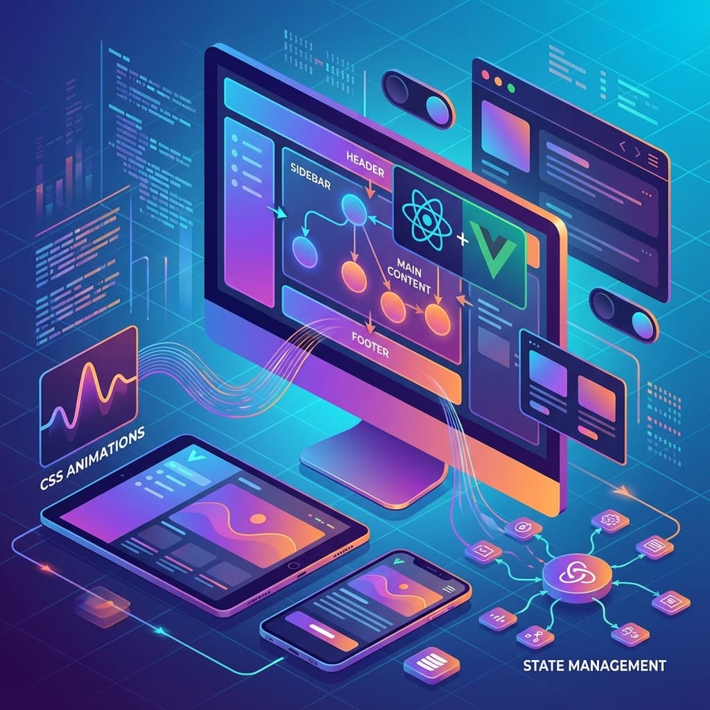 Frontend en 2026: React, Vue, Svelte y el Auge de los Frameworks Full-Stack